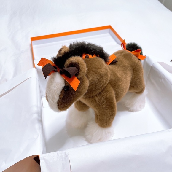 HERMES🍊 Hermy Plush Horse TPM (xs model) - Picture 2 of 8
